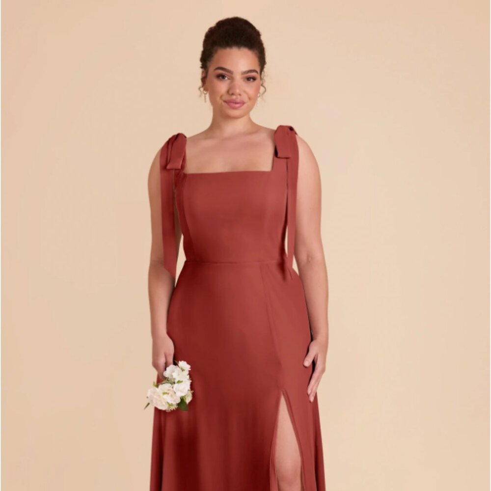 Alex Chiffon Dress in Spice